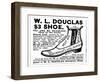 Advertisement for the Douglas $3.00 Men's Shoe, 1887-null-Framed Giclee Print