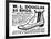 Advertisement for the Douglas $3.00 Men's Shoe, 1887-null-Framed Giclee Print