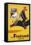 Advertisement for the Finnish Tourist Association-null-Framed Stretched Canvas