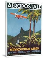 Advertisement for the French Airmail Service, 1929-null-Stretched Canvas