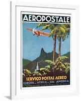 Advertisement for the French Airmail Service, 1929-null-Framed Giclee Print