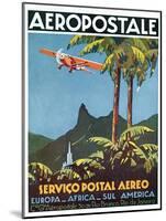 Advertisement for the French Airmail Service, 1929-null-Mounted Giclee Print