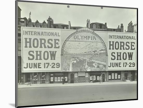 Advertisement for the International Horse Show, 114 Piccadilly, London, 1912-null-Mounted Photographic Print