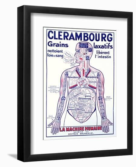 Advertisement for the Laxative 'Clerambourg', Early Twentieth Century-null-Framed Giclee Print