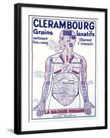 Advertisement for the Laxative 'Clerambourg', Early Twentieth Century-null-Framed Giclee Print