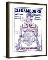 Advertisement for the Laxative 'Clerambourg', Early Twentieth Century-null-Framed Giclee Print