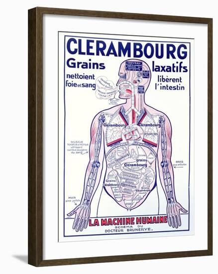 Advertisement for the Laxative 'Clerambourg', Early Twentieth Century-null-Framed Giclee Print