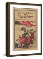 Advertisement for the New York School of Automobile Engineers, C.1907-null-Framed Giclee Print