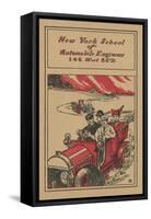 Advertisement for the New York School of Automobile Engineers, C.1907-null-Framed Stretched Canvas