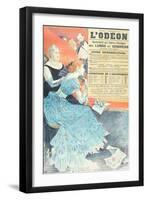 Advertisement for the Odeon Theatre, 1890 (Colour Litho)-Eugene Grasset-Framed Giclee Print