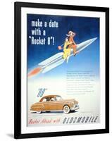 Advertisement for the Oldsmobile '88' Car, 1950-null-Framed Premium Giclee Print