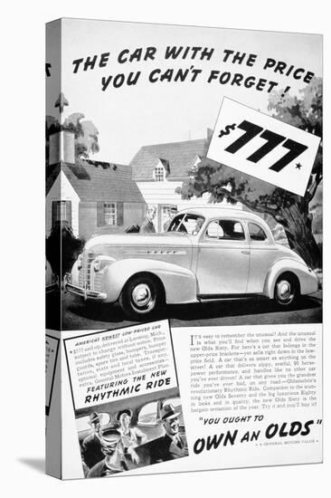 Advertisement for the Oldsmobile Olds Sixty, 1939-null-Stretched Canvas