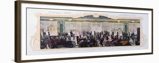 Advertisement for the Opening of New Buildings at the Parisian Department Store 'Printemps', 1910-French-Framed Premium Giclee Print