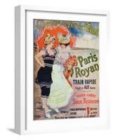 Advertisement for the Paris-Royan Railway Line, c.1908-Georges Meunier-Framed Giclee Print