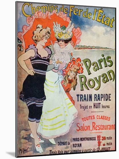 Advertisement for the Paris-Royan Railway Line, c.1908-Georges Meunier-Mounted Giclee Print