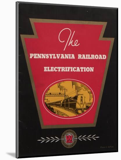 Advertisement for the Pennsylvania Railroad Electrification, C.1936-null-Mounted Giclee Print