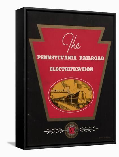 Advertisement for the Pennsylvania Railroad Electrification, C.1936-null-Framed Stretched Canvas