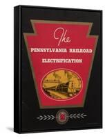 Advertisement for the Pennsylvania Railroad Electrification, C.1936-null-Framed Stretched Canvas