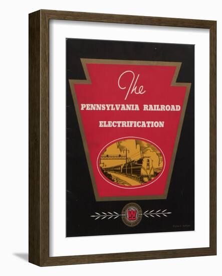 Advertisement for the Pennsylvania Railroad Electrification, C.1936-null-Framed Giclee Print