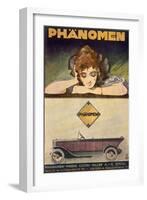 Advertisement for the Phanomen Car, 1907-27-Behrmann-Framed Giclee Print