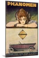 Advertisement for the Phanomen Car, 1907-27-Behrmann-Mounted Giclee Print