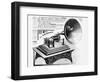 Advertisement for the Phonograph, C.1905 (Engraving) (B/W Photo)-French-Framed Premium Giclee Print