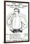 Advertisement for 'The "Rex" Tailor-Made Shirt', C.1890-null-Framed Giclee Print