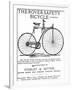 Advertisement for the Rover Safety Bicycle, 1885-null-Framed Photographic Print