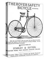 Advertisement for the Rover Safety Bicycle, 1885-null-Stretched Canvas