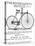 Advertisement for the Rover Safety Bicycle, 1885-null-Stretched Canvas