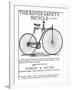 Advertisement for the Rover Safety Bicycle, 1885-null-Framed Photographic Print