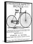 Advertisement for the Rover Safety Bicycle, 1885-null-Framed Stretched Canvas