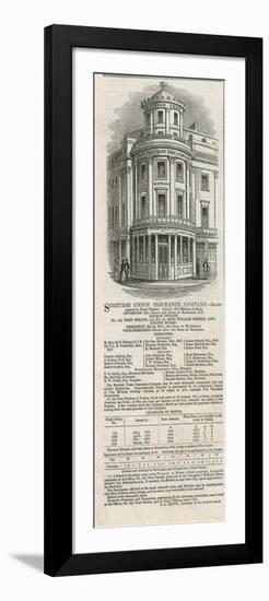 Advertisement for the Scottish Union Insurance Company-null-Framed Premium Giclee Print