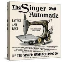 Advertisement for the Singer Automatic Sewing Machine, 1890s-null-Stretched Canvas