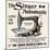 Advertisement for the Singer Automatic Sewing Machine, 1890s-null-Mounted Giclee Print