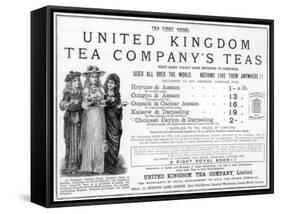 Advertisement for the United Kingdom Tea Company, 1890-null-Framed Stretched Canvas