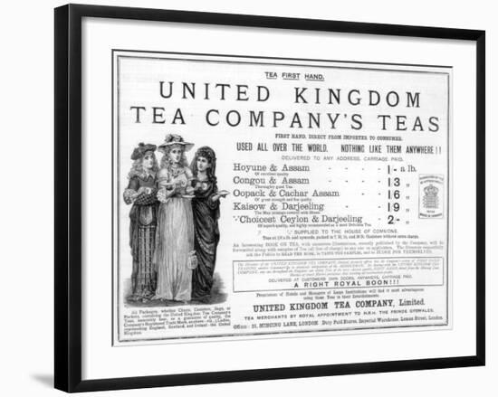 Advertisement for the United Kingdom Tea Company, 1890-null-Framed Giclee Print