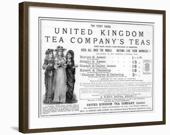 Advertisement for the United Kingdom Tea Company, 1890-null-Framed Giclee Print