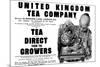 Advertisement for the United Kingdom Tea Company Ltd-null-Mounted Premium Giclee Print