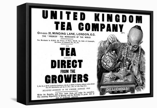 Advertisement for the United Kingdom Tea Company Ltd-null-Framed Stretched Canvas