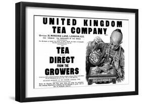 Advertisement for the United Kingdom Tea Company Ltd-null-Framed Art Print