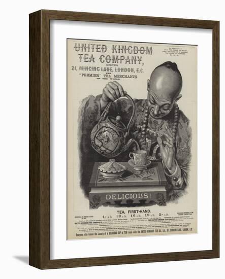 Advertisement for the United Kingdom Tea Company-null-Framed Giclee Print