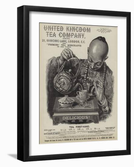 Advertisement for the United Kingdom Tea Company-null-Framed Giclee Print