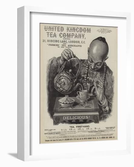 Advertisement for the United Kingdom Tea Company-null-Framed Giclee Print