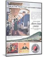 Advertisement for the 'Vista-Dome North Coast Limited' Train of the Northern Pacific Railway, 1956-null-Mounted Giclee Print