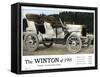 Advertisement for the Winton Automobile, 4-Cylinder Model, with Price List, 1905-null-Framed Stretched Canvas