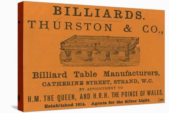 Advertisement for Thurston and Co-null-Stretched Canvas