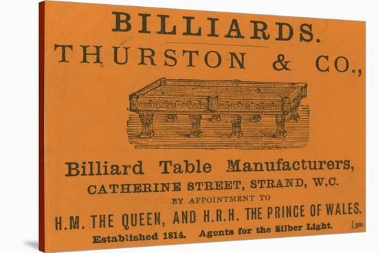 Advertisement for Thurston and Co-null-Stretched Canvas