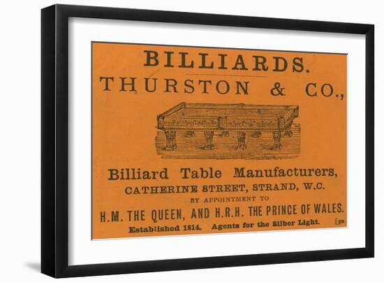 Advertisement for Thurston and Co-null-Framed Giclee Print