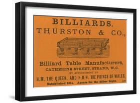 Advertisement for Thurston and Co-null-Framed Giclee Print